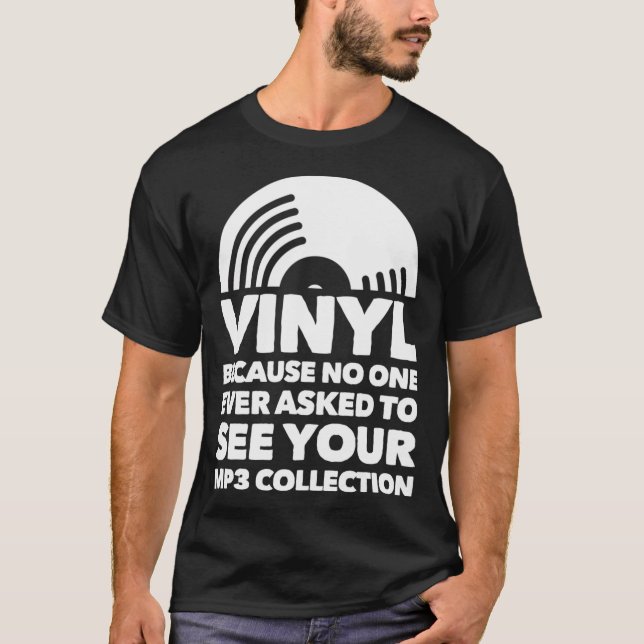 Vinyl Lp Record Vinyl Disk T-Shirt (Vorderseite)