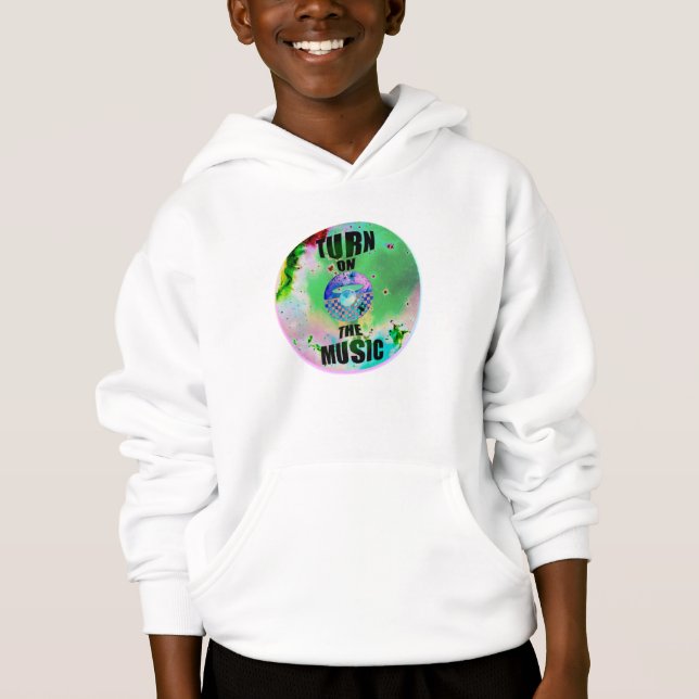 Vinyl Music Hoodie (Vorderseite)