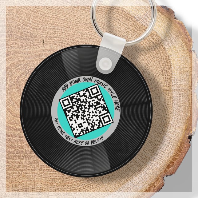 Vinyl | Musician DJ | QR-Code Schlüsselanhänger (Von Creator hochgeladen)