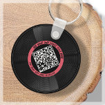 Vinyl | Musician DJ | QR-Code Schlüsselanhänger<br><div class="desc">Mit QR Code Schlüsselanhänger präsentieren wir Ihnen unser individualisierbares Vinyl LP Style - das perfekte Accessoire für die Musik beruflich! Dieser Schlüsselanhänger verfügt über einen schlanken Vinyl LP Record in Schwarz und Rot, sowie einen QR Code, der mit Ihrer eigenen Musik verknüpft werden kann. Mit unserer "Personalize"-Funktion können Sie Ihren...</div>