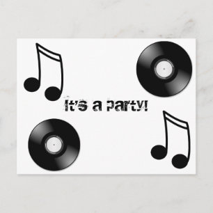 Vinyl Platte Postkarte