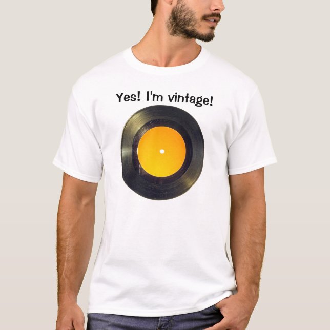 Vinyl Platte T-Shirt (Vorderseite)