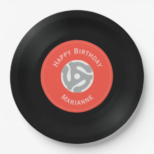 Vinyl Platten Design Paper Teller