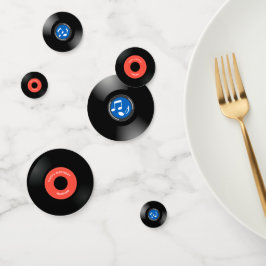 Vinyl Platten Design Table Confetti Konfetti