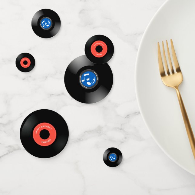 Vinyl Platten Design Table Confetti Konfetti (Gruppe)