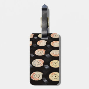 Vinyl-Platten Hintergrund Gepäckanhänger