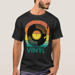 Vinyl Platten Music Retro Vinyls Record 80er Vinyl T-Shirt