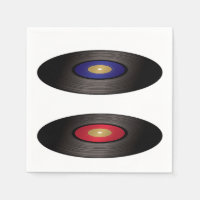 Vinyl Platten Paper Napkins