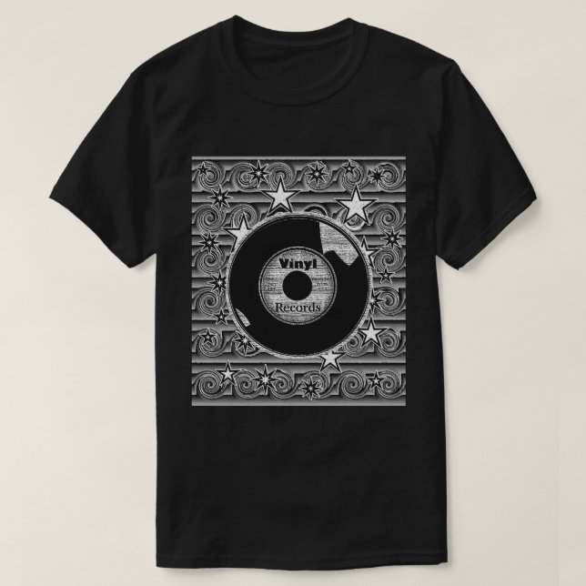Vinyl Platten Stars T-Shirt (Design vorne)