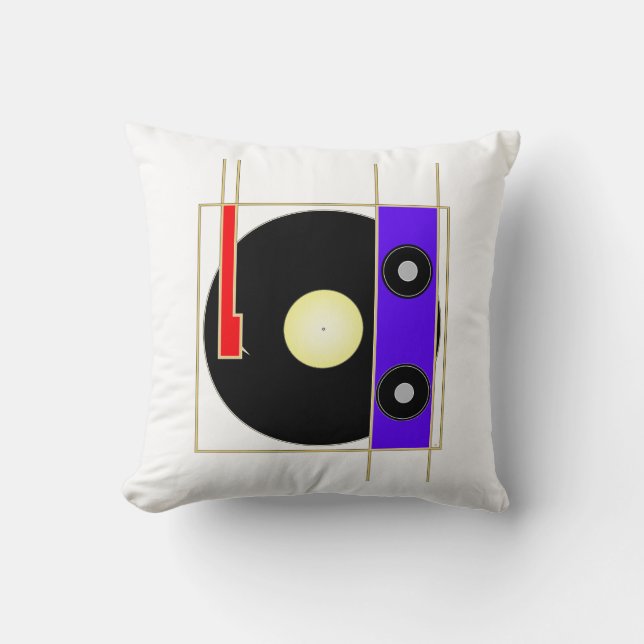 Vinyl Player Kissen (Vorderseite)