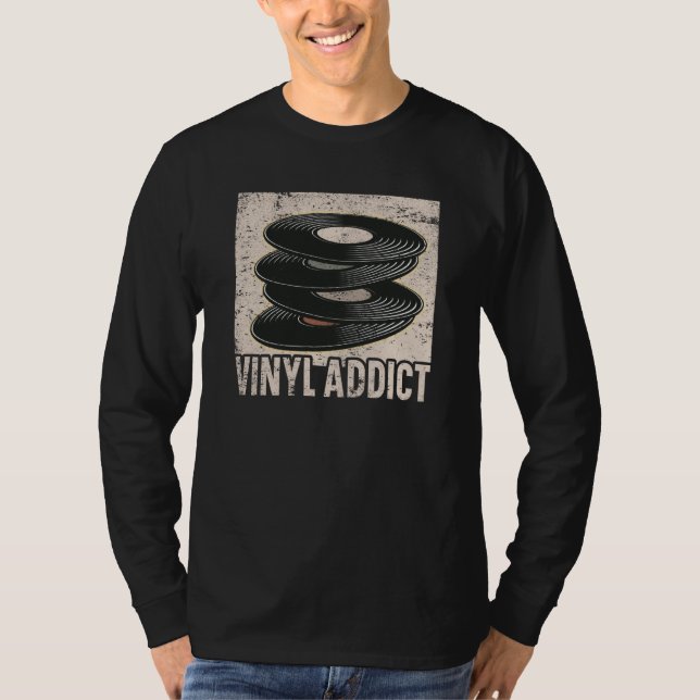 Vinyl Player Vinyl Record Player Music T-Shirt (Vorderseite)