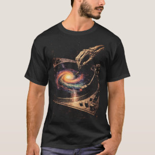 Vinyl Reaper, Retro-grungy Musik Kunst, Abstrakt T-Shirt