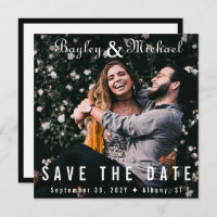 Vinyl Record Album Cover Color Foto Save the Date