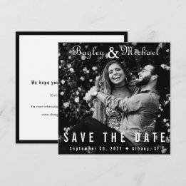 Vinyl Record Album Cover Foto Save the Date Einladung