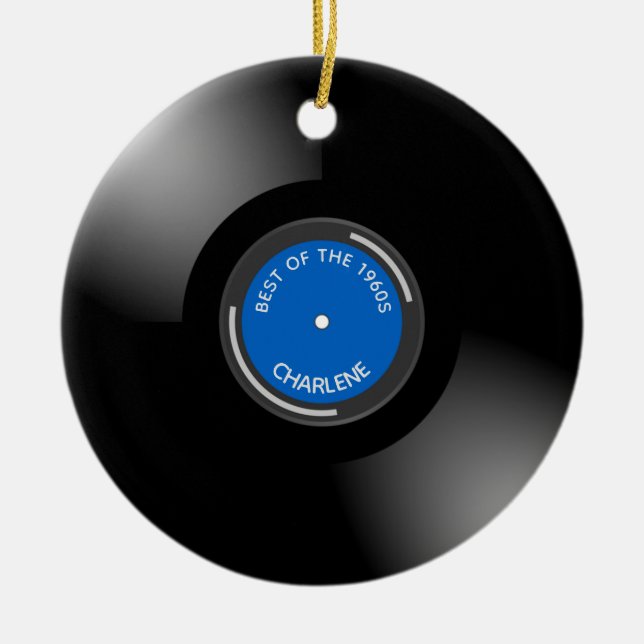 Vinyl Record Album Design Keramik Ornament (Vorne)