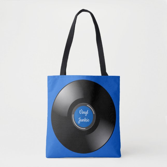 Vinyl Record Album Design Tote Bag (Vorderseite)