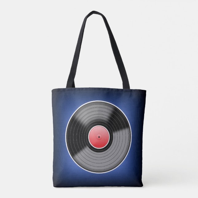 Vinyl Record Bag - Blue Fade. (Rückseite)