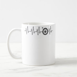 Vinyl Record Dj Heartbeat Funny Ekg Disk Jockey Kaffeetasse
