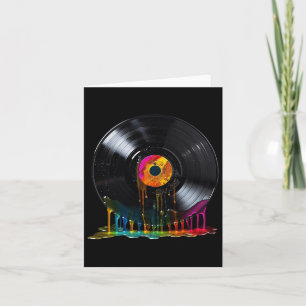 Vinyl Record farbenfrohe Retro Vintager Vinyl Reco Karte