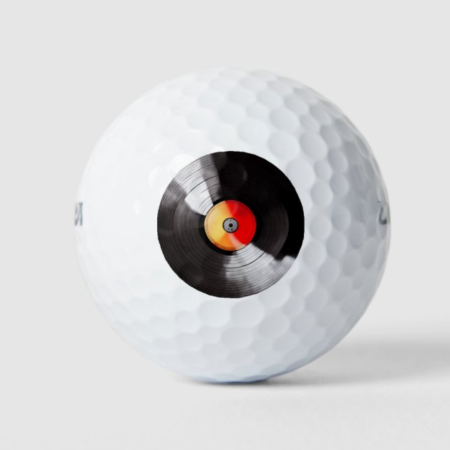 Vinyl Record Golf Balls Golfball (Vorderseite)