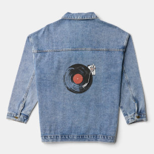 Vinyl Record Jeansjacke