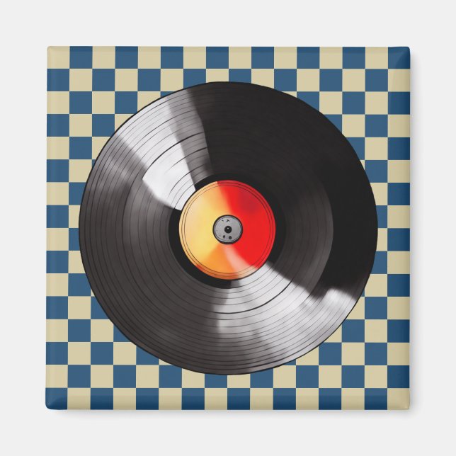 Vinyl Record Magnet (Vorne)