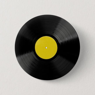 Vinyl Record Music Clock Button