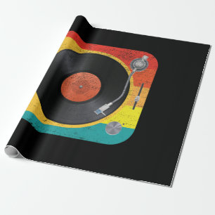 Vinyl Record Player Geschenkpapier