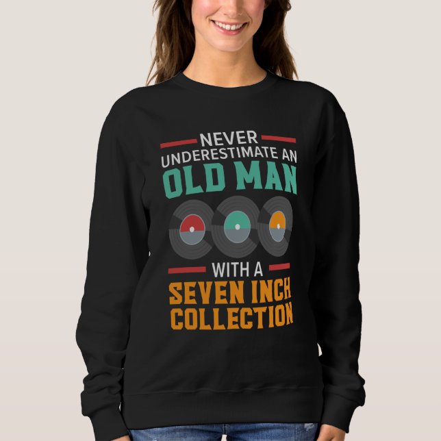 Vinyl Record Player Music Record Collector Sweatshirt (Vorderseite)