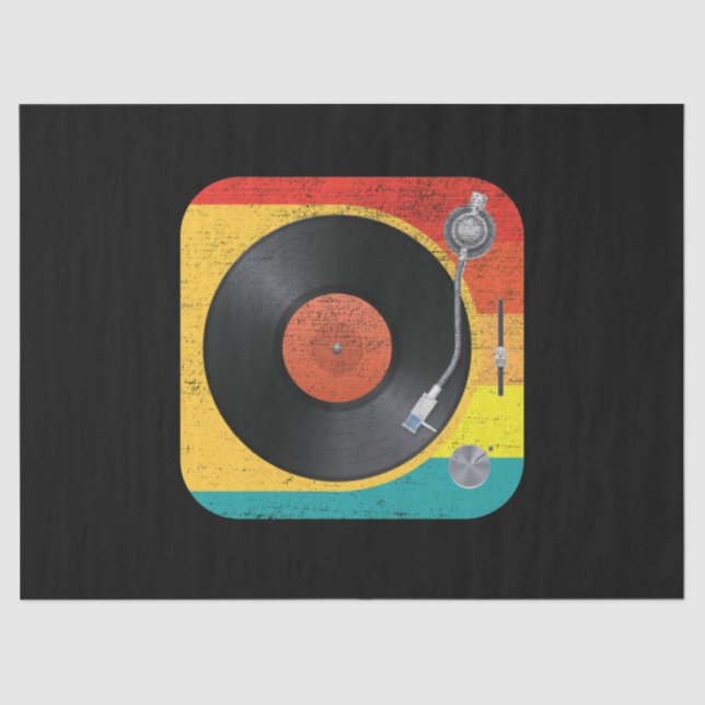 Vinyl Record Player Seidenpapier (Vorderseite)