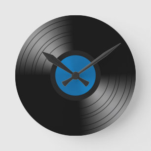 Vinyl Record Runde Wanduhr