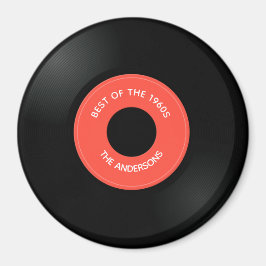 Vinyl Record Single "45" Design Magnet