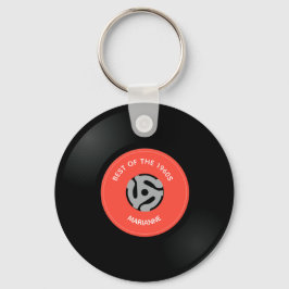 Vinyl Record Single Design Schlüsselanhänger