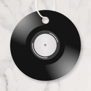 Vinyl Record Style Fvor Tag für DJs & Music Lover Geschenkanhänger