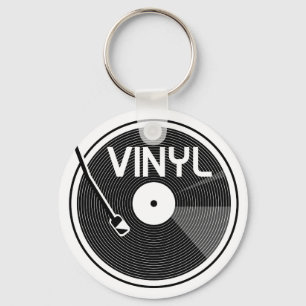 Vinyl Record-Turntable Schlüsselanhänger