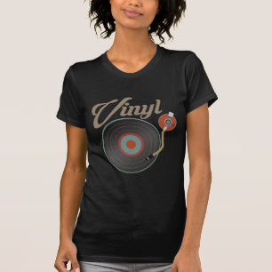 Vinyl Record Turntable Style Music Retro Record DJ T-Shirt