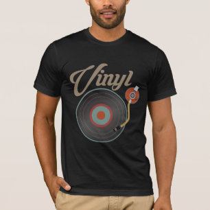 Vinyl Record Turntable Style Music Retro Record DJ T-Shirt