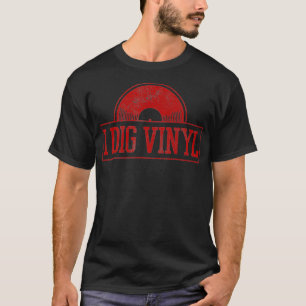 Vinyl Record Vintag Retro Old School Music DJ T-Shirt