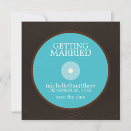 Vinyl Record Wedding Save the Date