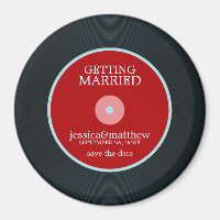 Vinyl Record Wedding Save the Date