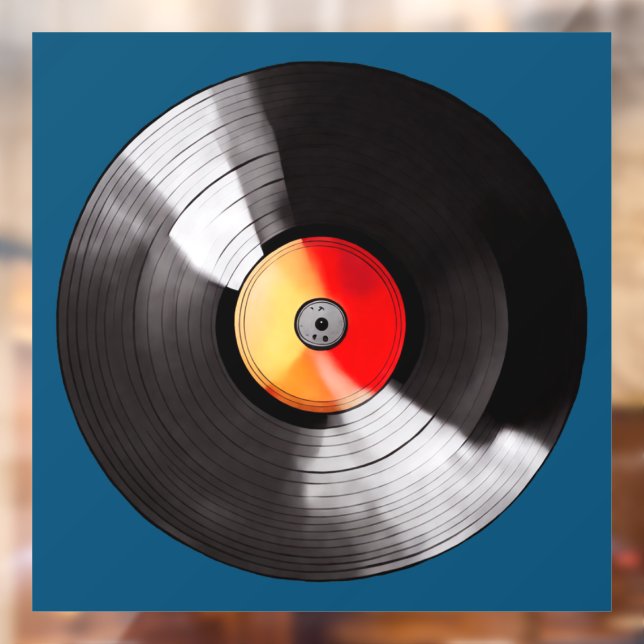 Vinyl Record Window Cloning Fensteraufkleber (Blatt 2)