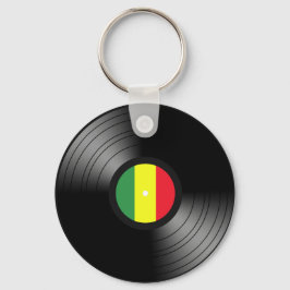 Vinyl reggae schlüsselanhänger