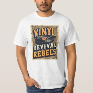 Vinyl Revival Rebels - Retro Music Lover T - Shirt