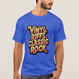 Vinyl Riffs Classic Rock Vintage Rock Junge T-Shirt
