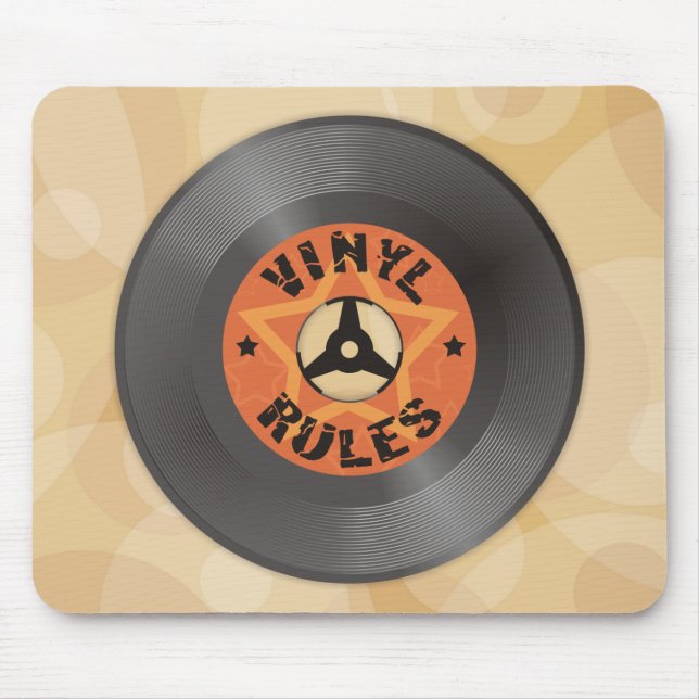 Vinyl Rules Mousepad (Vorne)