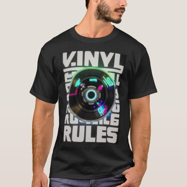 Vinyl Rules T-Shirt (Vorderseite)