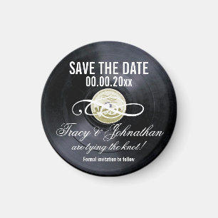 Vinyl Save-the-Date PERSONALISIEREN Magnet