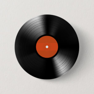 Vinyl-Schallplatte Button