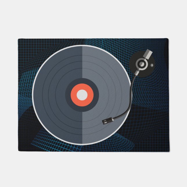 Vinyl-Schallplatten-Fußmatte Fußmatte (Vorderseite)