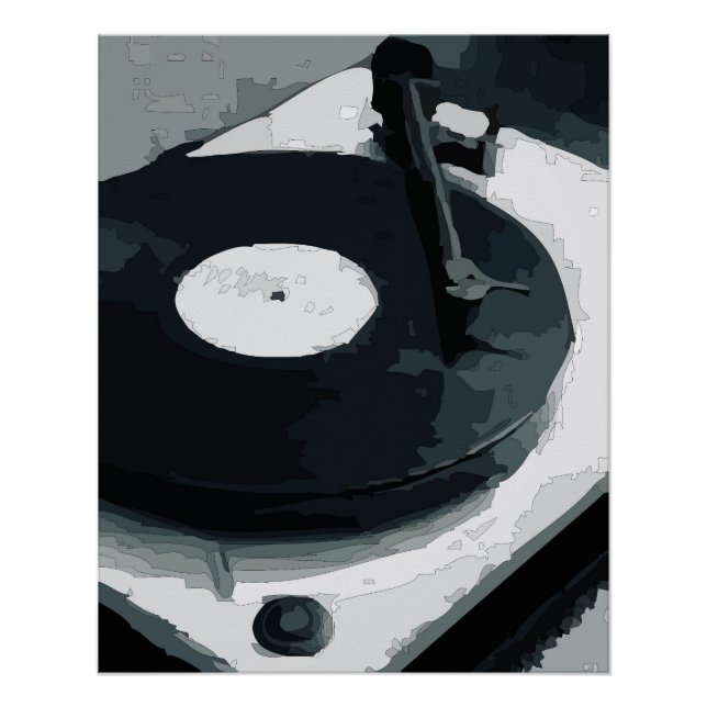 Vinyl-Schallplattenrekorder Poster (Vorderseite)